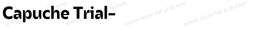 Capuche Trial字体转换